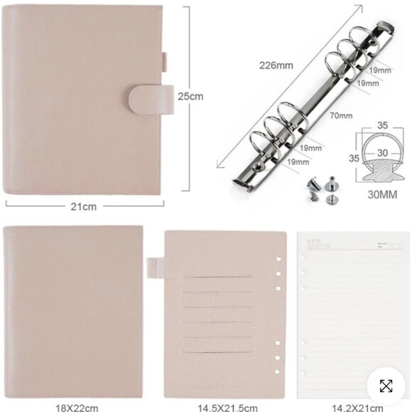 Moterm Versa 3.0 Rings Planner Taupe - Picture 2 of 11